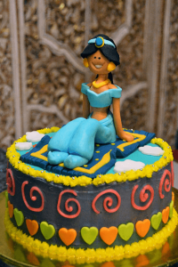 Disney Princess Jasmine cartoon cake