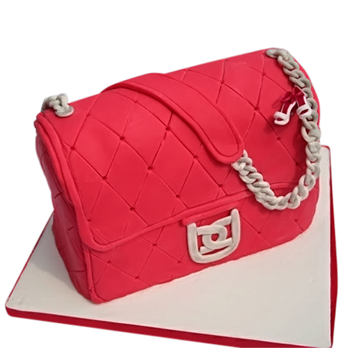 Sweet 16 Purse cake | Chocolate cake filled and crumbcoated … | Flickr