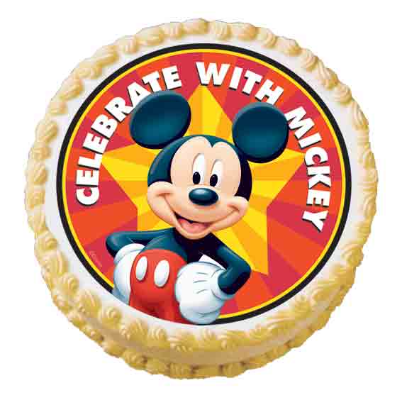 Micky Mouse Round Cake