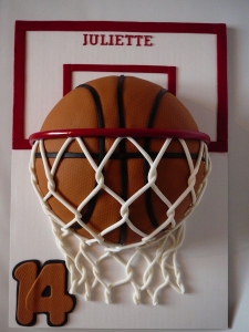 Basketball Cake with Board
