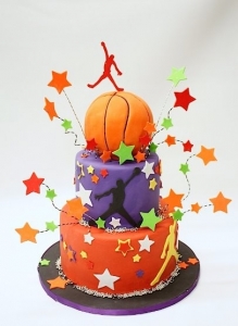 Jordan Themed Basketball Cake