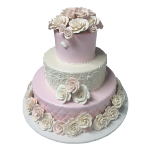 Custom Tiered Flower Cake
