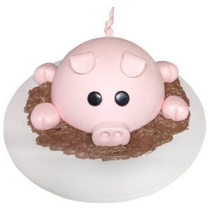 cute pig cake
