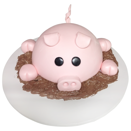 cute pig cake
