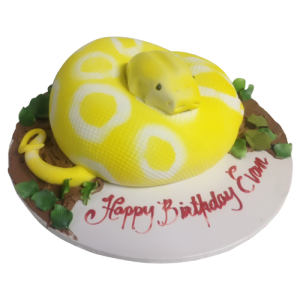 Yellow Snake Cake