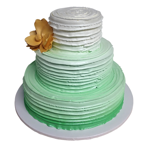 White and Green Cake