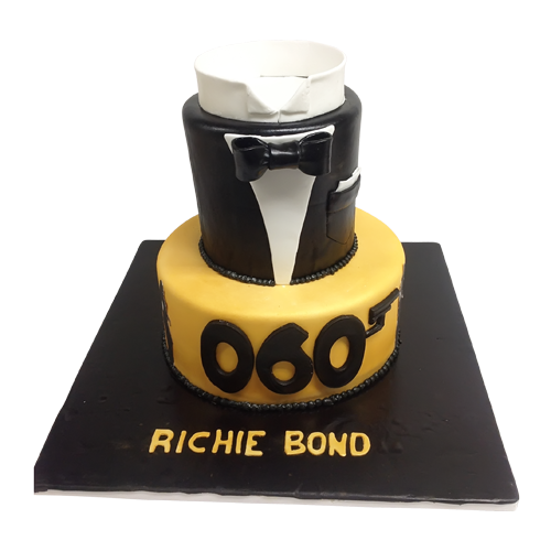 James Bond Birthday Cake, uniquely designed by EliteCakeDesigns Sydney