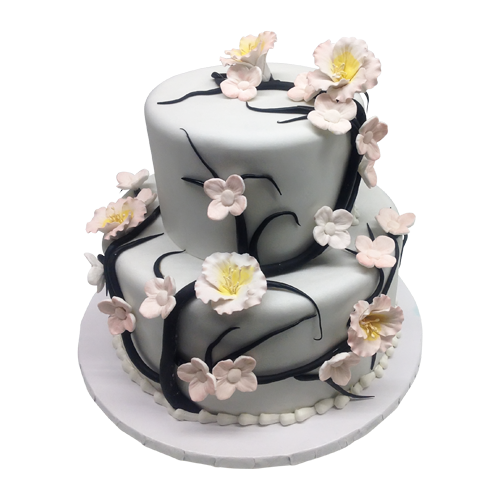 White Flowers Cake