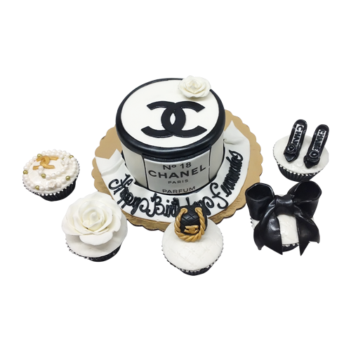 Chanel Cake and Cupcakes