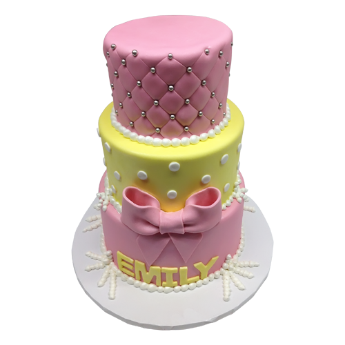Pink and Yellow Cake