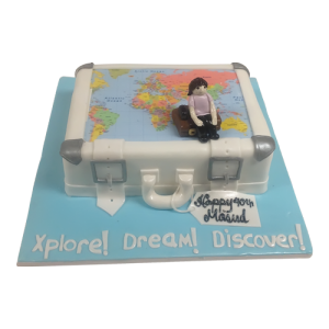 Traveler Birthday Cake