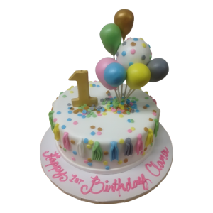 Colorful Balloon Cake