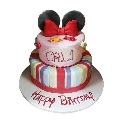 Minnie Mouse Bow Cake
